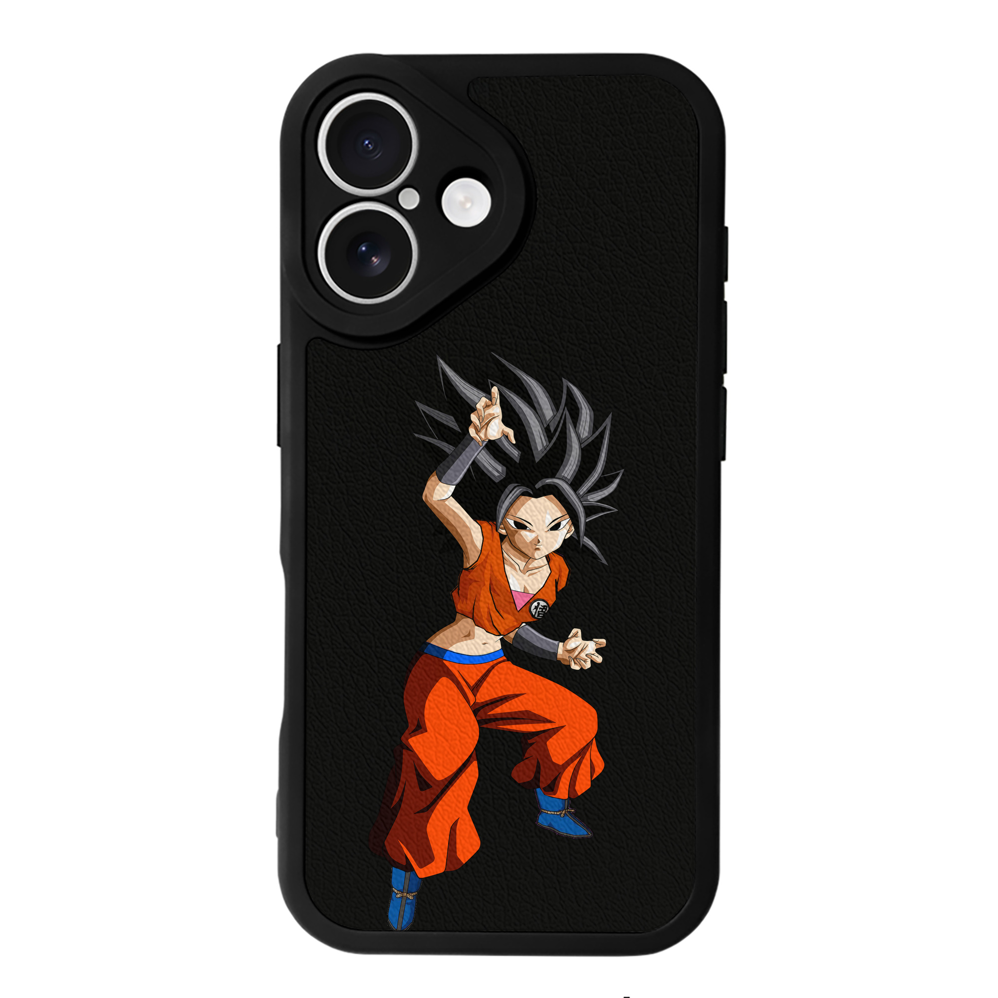 （画像用） ドラゴンボール カリフラ DRAGON BALL Caulifla 【iPhone 16シリーズ対応】シリコンスマホケース（レザー調） 材質：シリコン